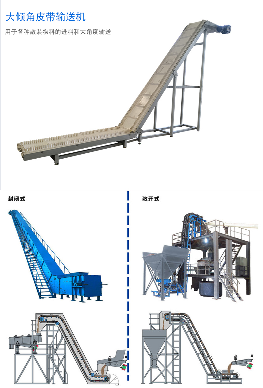 在環(huán)境溫度為-19℃ ~+40℃范圍內(nèi)，輸送堆積比重為0.5-2.5t/m3的各種散狀物料